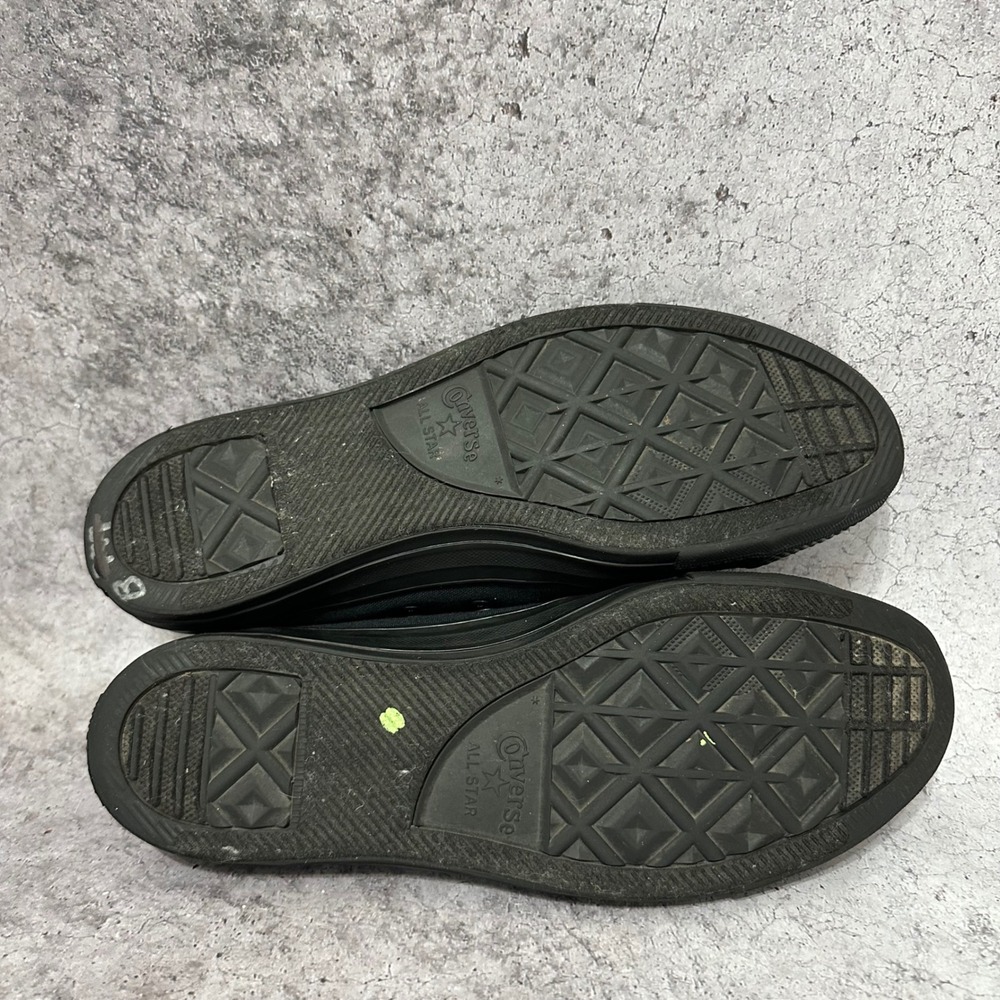 Converse Chuck Taylor All Star Mens 10.5 Black Monochrome Low Top Sneakers - Picture 8 of 8
